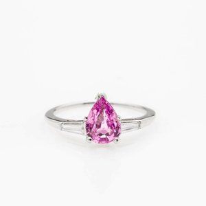 2CT NATURAL CUT SAPPHIRE WEDDING RING!!